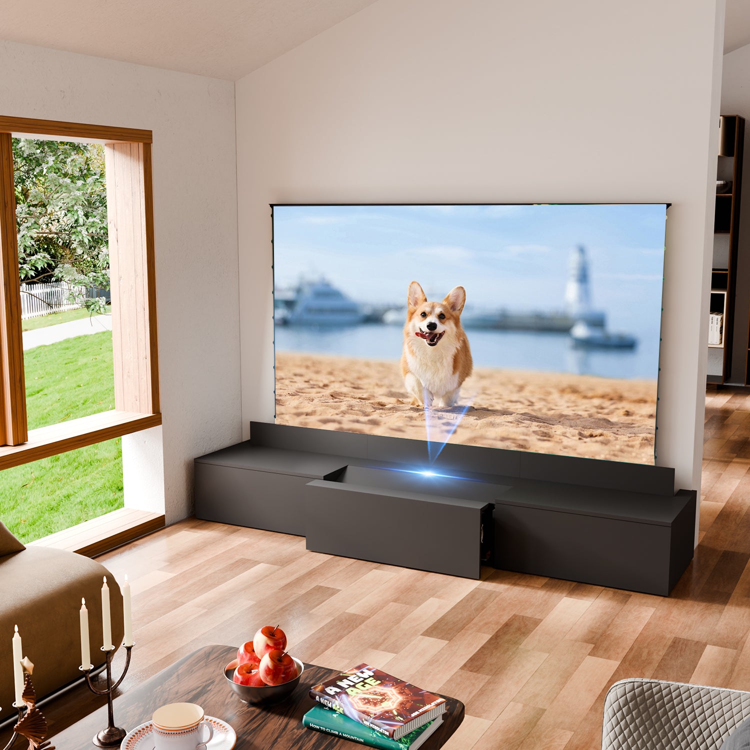 PerfecTisan Laser Tv Cabinet Modern Apartment High Quality Living Room TV Furniture Cabinet Custom Design TV Cabinet