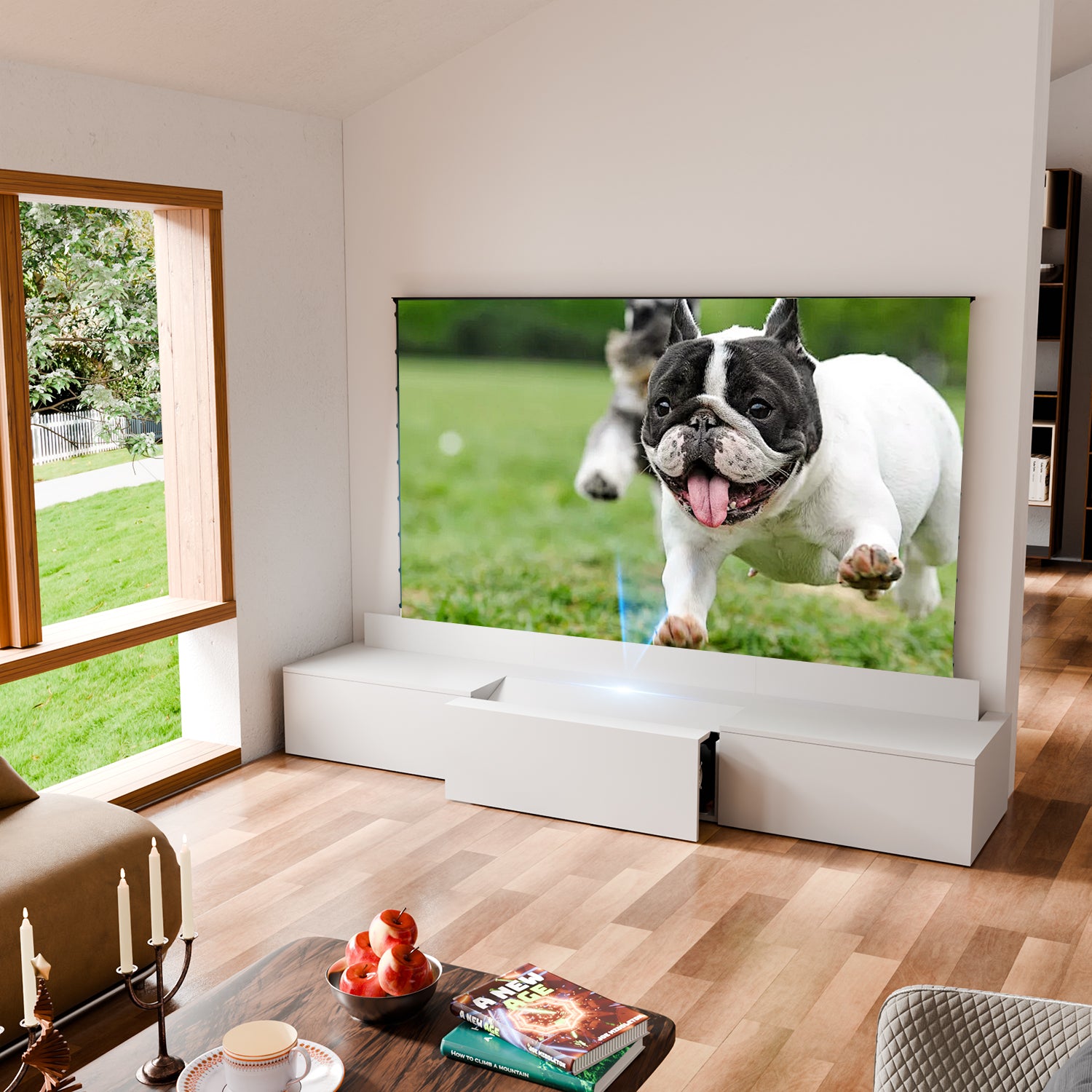 Perfectisan New Motorised Laser TV Cabinet TV Cabinet for home
