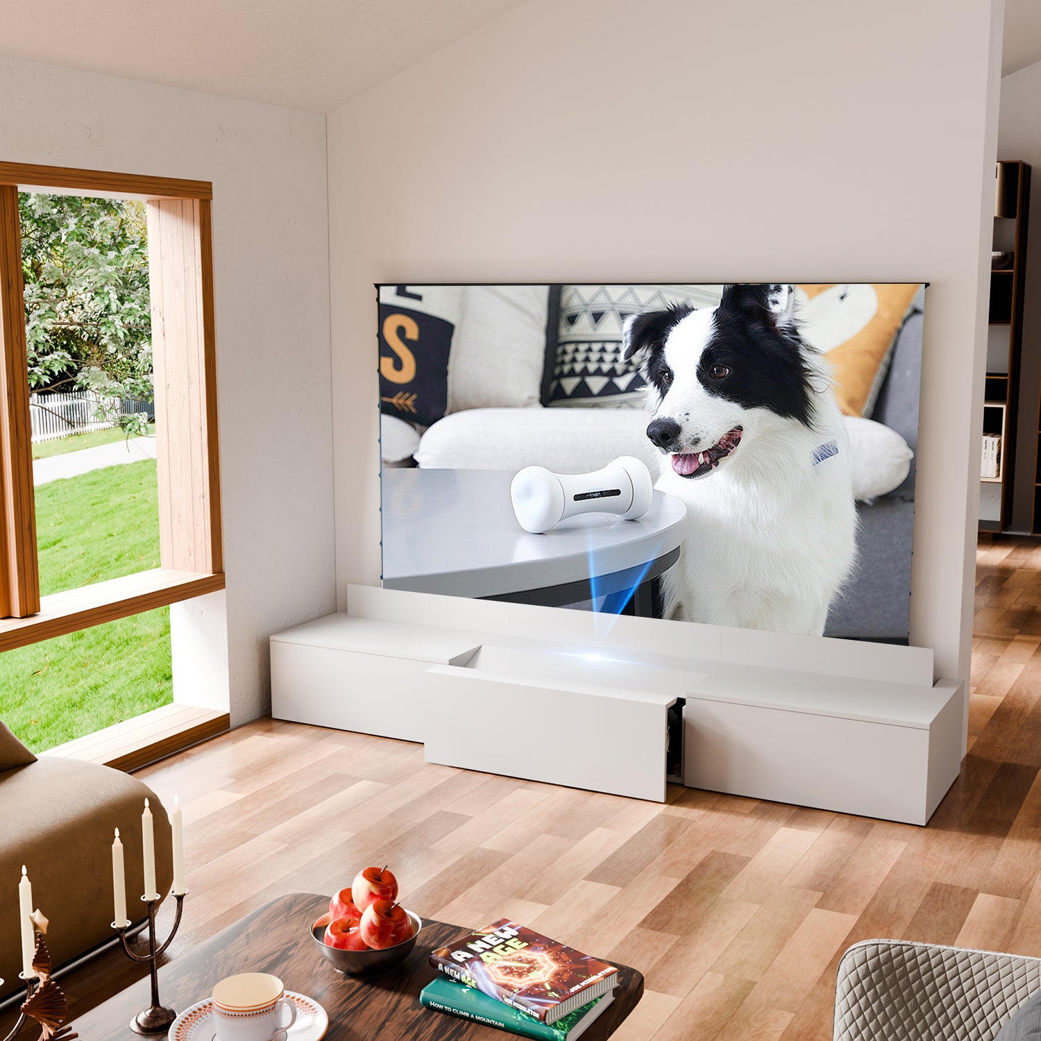 Perfectisan New Motorised Laser TV Cabinet TV Cabinet for home