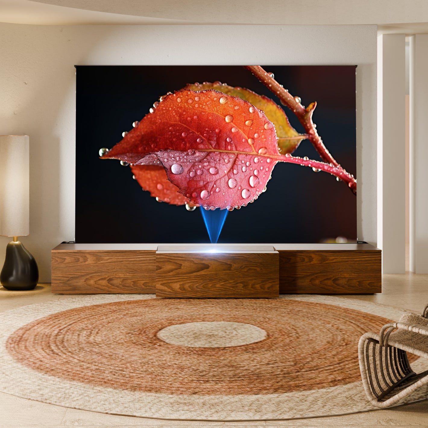 PerfecTisan OEM Cabinet Short Throw Projector Screen Professional Intelligent Motorized Laser Tv Cabinet Ust Projector Cabinet
