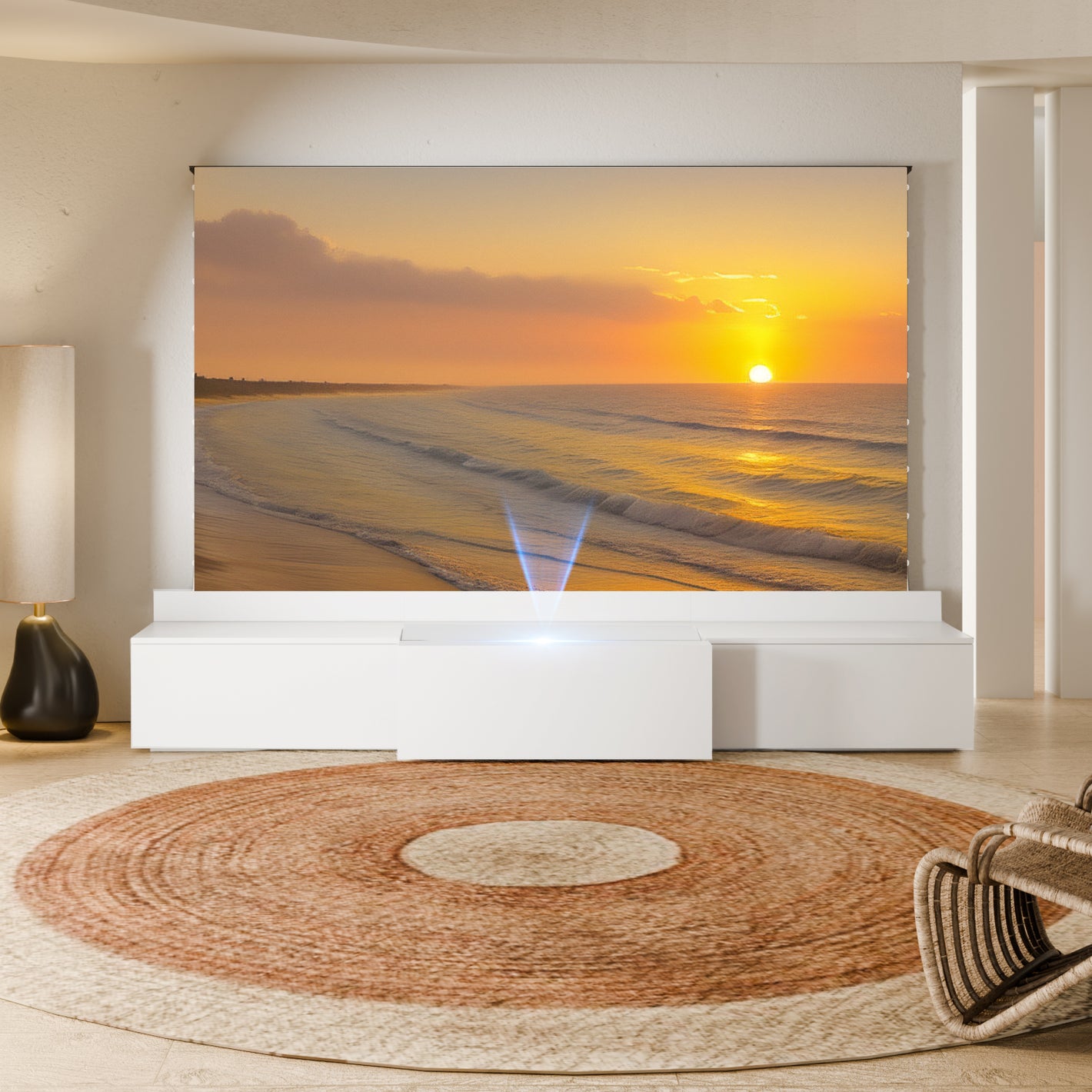 Perfectisan New Motorised Laser TV Cabinet TV Cabinet for home