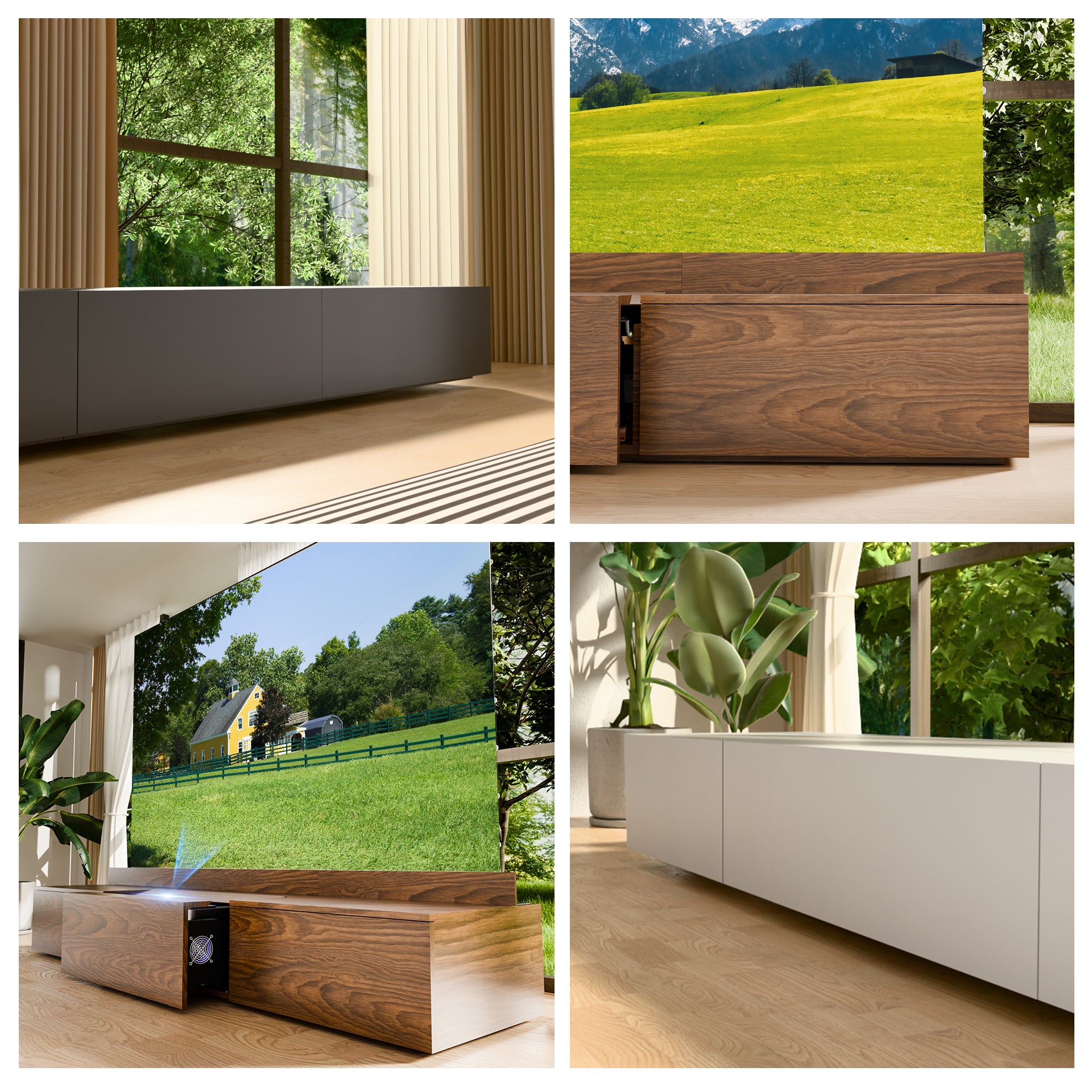 PerfecTisan Laser Tv Cabinet Modern Apartment High Quality Living Room TV Furniture Cabinet Custom Design TV Cabinet