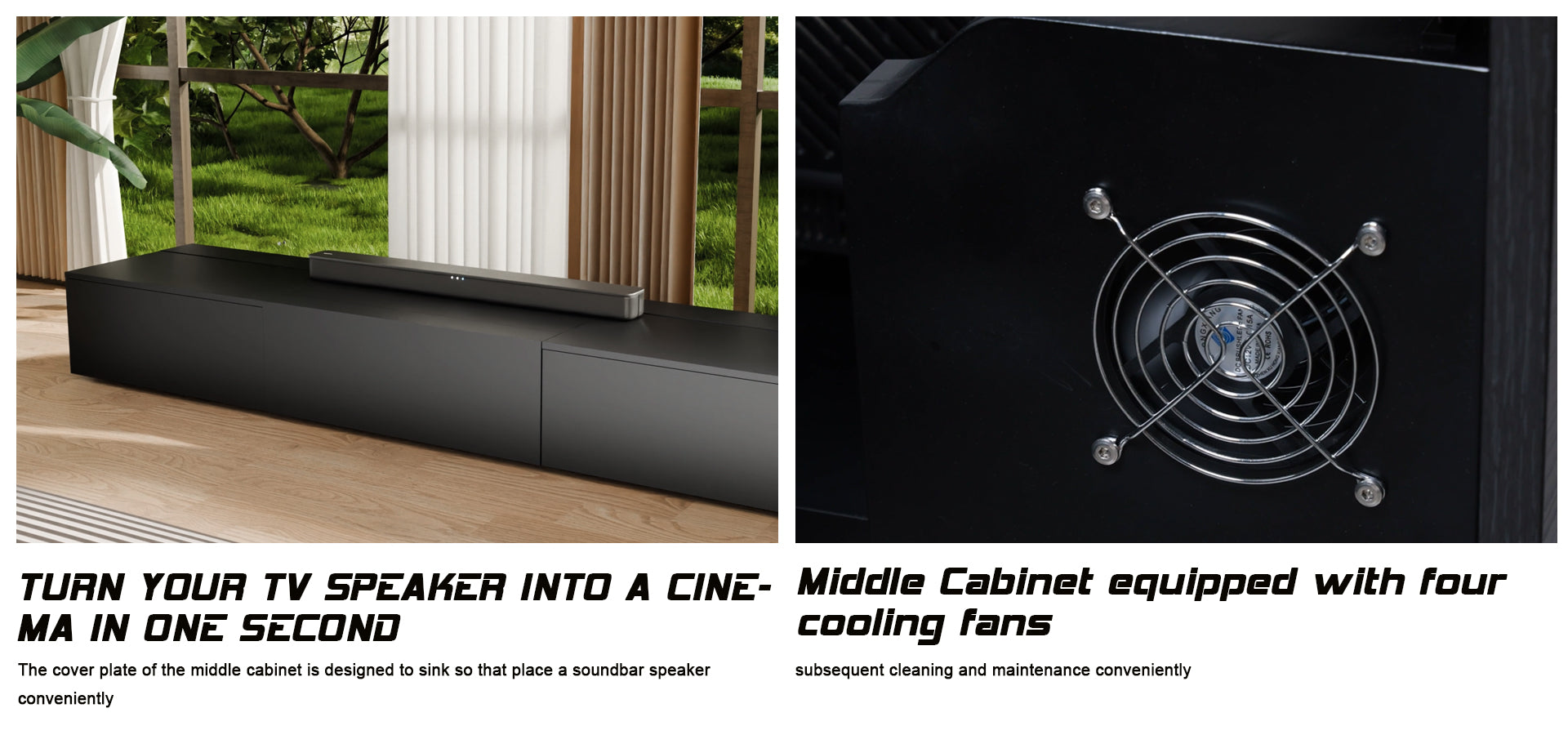 PerfecTisan  Laser TV Cabinet 100/120inch Smart Invisible Home Cinema Cabinet for UST Laser 4K Projector